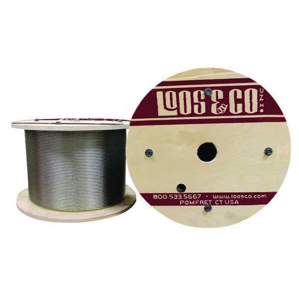 Loos Cable, 500 ft., Uncoated, 3/16 in., 940 lb. GC18819LMLD