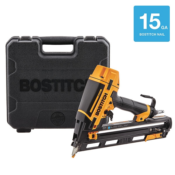 Bostitch Air Finish Nailer, 120 psi, 15 Gauge BTFP72156 Zoro