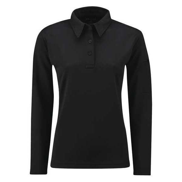 black long sleeve polo womens