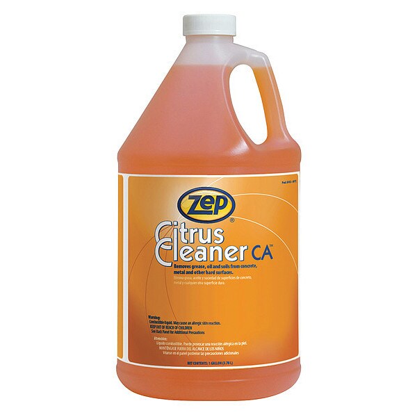 Zep Cleaner and Degreaser, 1 gal. Drum, Liquid, Orange, 4 PK 345524 Zoro