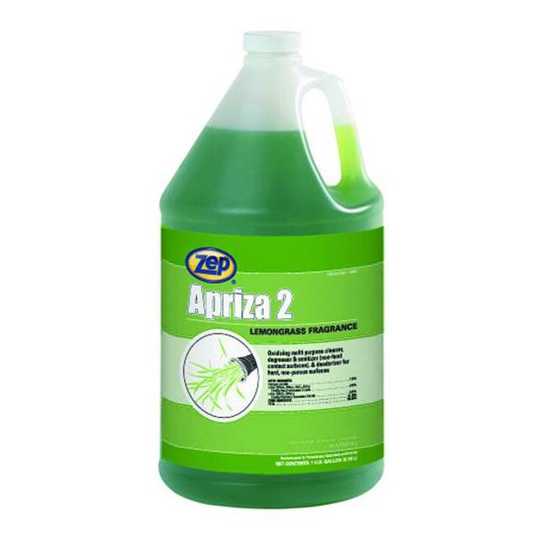 Zep 125124 109.99 Hard Surface Sanitizer , 1 gal. Jug , Lemongrass ,