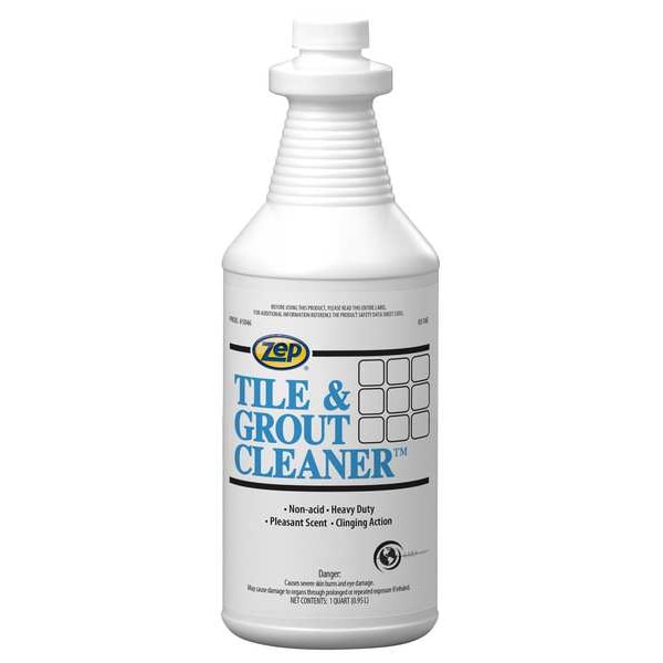 Zep Tile and Grout Cleaner, 1 qt., Bottle, PK12 104601 Zoro