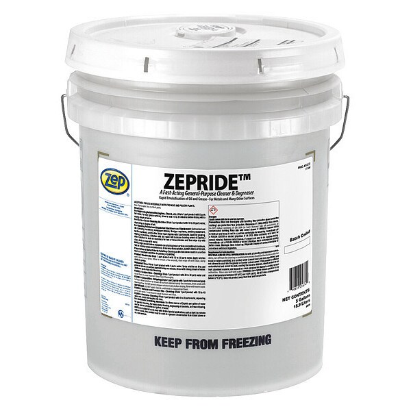 Zep Cleaner and Degreaser, 5 gal. Plastic Drum, Liquid, Dark Blue 56735