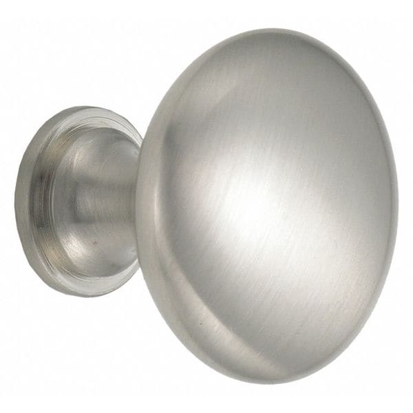 Zoro Select Cabinet Knob, Round Shape, Zinc 45-354SNK | Zoro