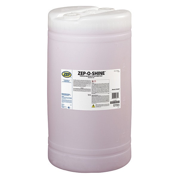 Zep 20 Gal. Concentrated Car Wash Drum, Translucent Pink, Liquid 38250