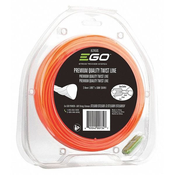 Ego String Trimmer Line, 1641/16 ft. AL2450S Zoro