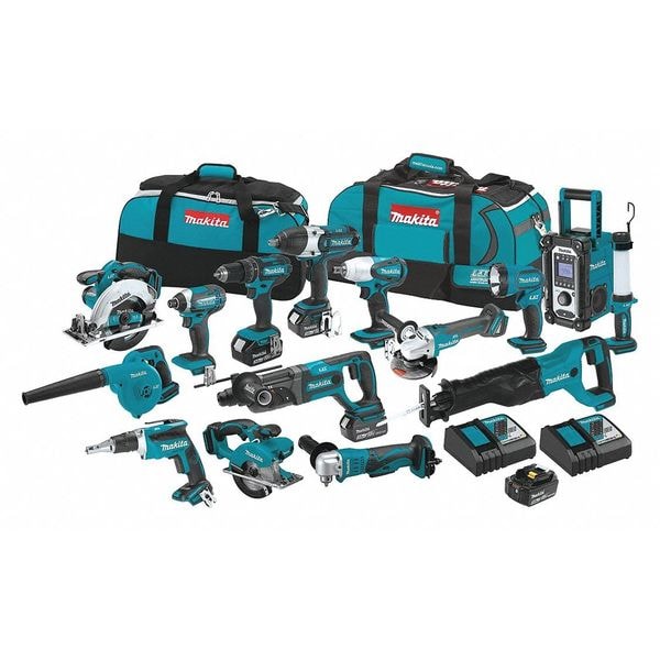 Makita 18V LXT® 15-Pc. Combo Kit (3.0Ah) XT1501