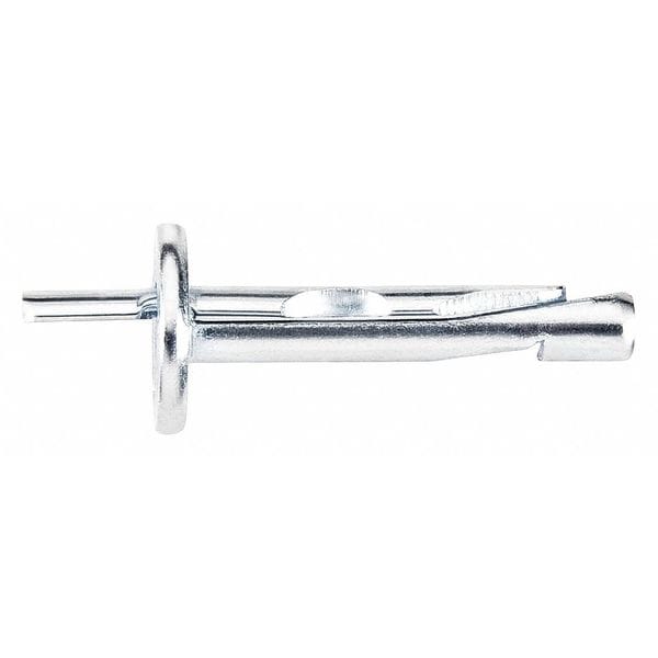 Hammer Drive Pin Anchor,1/4" dia.,PK100