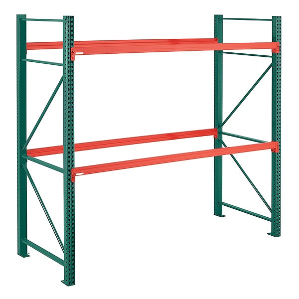 Steel King Pallet Rack Starter Unit, Teardrop, Roll Formed Style, 8 ft