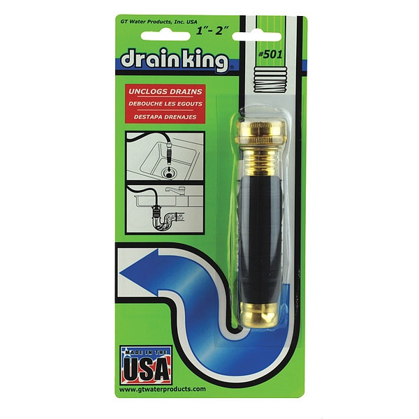 Drain King Drain Opener, 1" to 2" Size 501 Zoro