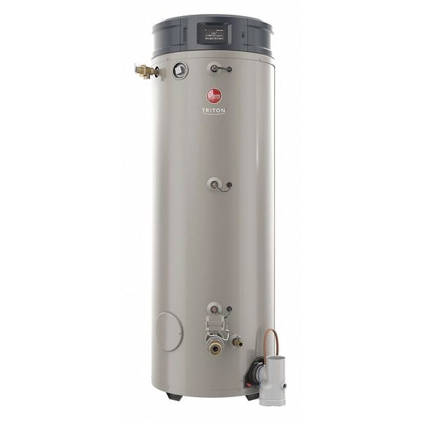 Rheem Natural and Propane Gas Commercial Gas Water Heater, 100 gal. GHE100SS250A Zoro