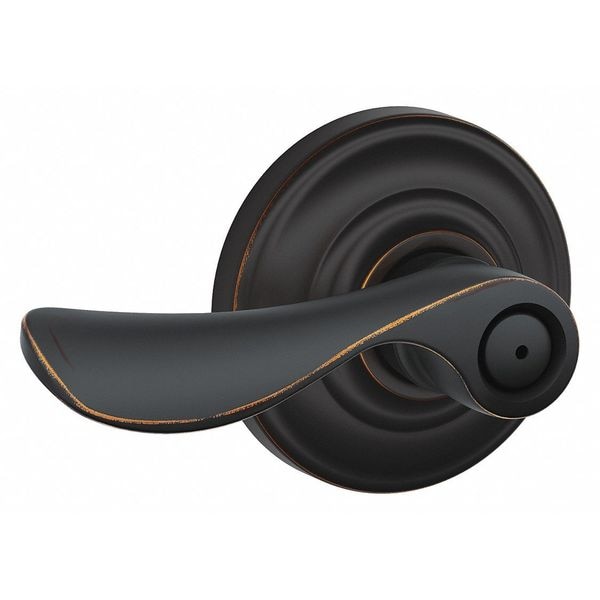 Schlage Residential Lever Lockset, Antique Bronze, Privacy F40 CHP 716 AND - main