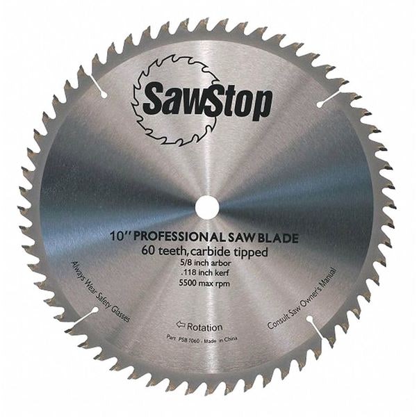 Sawstop 60Teeth Circular Saw Blade, Combination CB104 184 Zoro