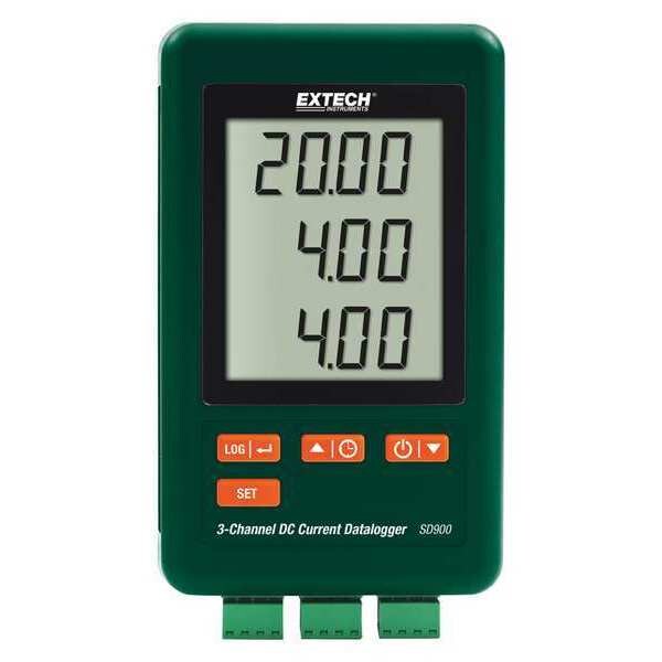 Extech DC Current Logger, 4 GB, 3 Channel SD900
