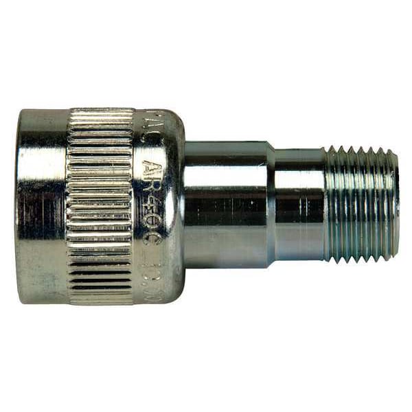 Enerpac Hydraulic Quick Connect Hose Coupling, Steel Body, Sleeve Lock, 3/8"-18 Thread Size, AR Series AR400