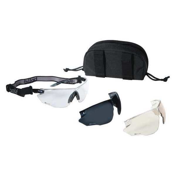 Bolle Safety Ballistic Safety Glasses, Wraparound Clear/Smoke & ESP