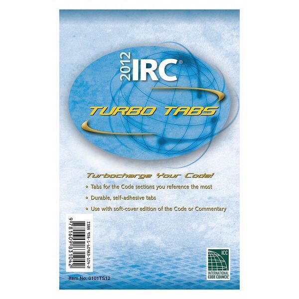 Icc International Residential Code, 2012, Tabs 9781609831042 Zoro
