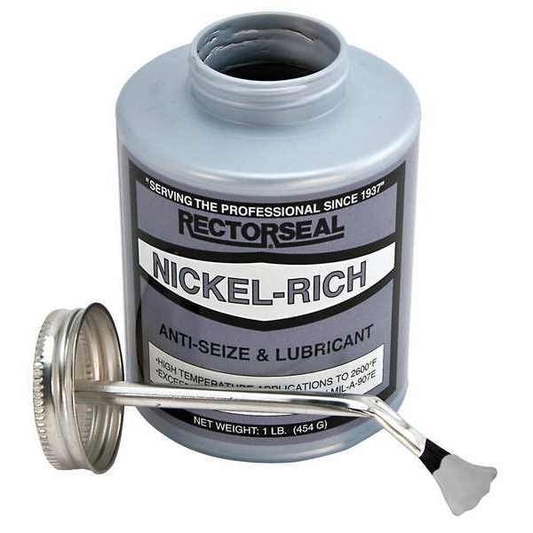 Rectorseal Anti Sieze, Nickel, 8 oz, Brush Top Can 73851 Zoro