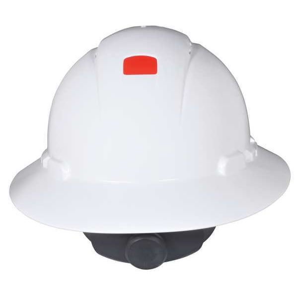 3M Full Brim Hard Hat, Type 1, Class C, Ratchet (4Point), White H801V