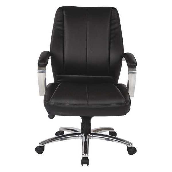 Office Star Desk Chairs, Eco Leather, Fixed 60311 Zoro