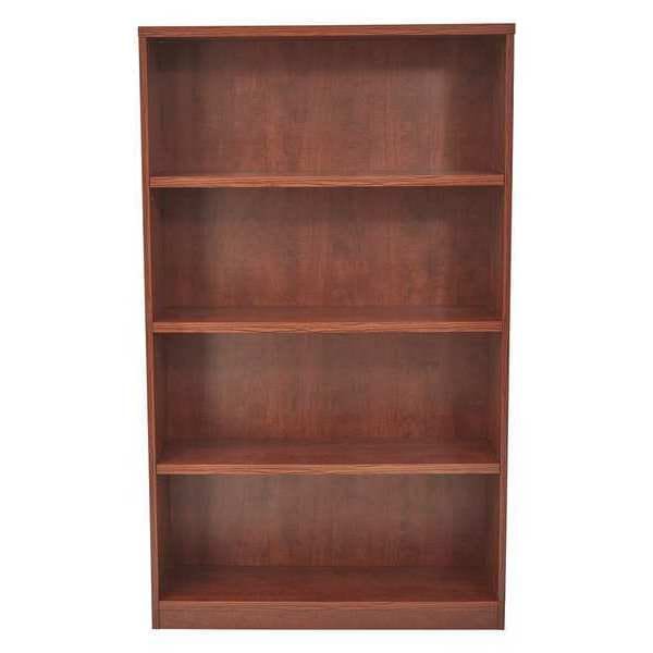 Office Star Bookcase, 36" Wx12" Dx60" H, Cherry LBC361260CHY Zoro