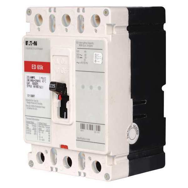 Eaton Molded Case Circuit Breaker, ED Series 200A, 3 Pole, 240V AC
