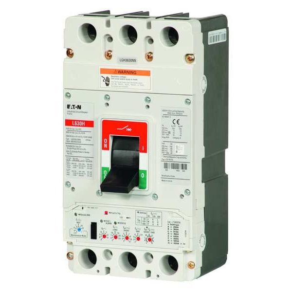 Eaton Molded Case Circuit Breaker, 600A, 600V AC, 3 Pole, Free Standing Mounting Style, LG Series LGE3600FAG