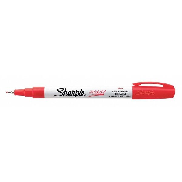 Sharpie Paint Marker, Extra Fine Point, Red, PK12 35527 | Zoro