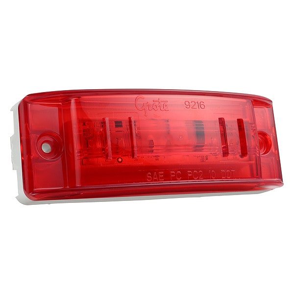 Grote Clearance/Marker Lamp, Optic Lens, LED, Red 47162
