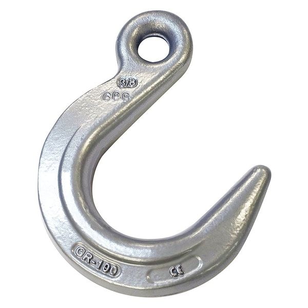 Crosby Eye Hook, 8800 lb., Gr 100, Steel 1026289 Zoro