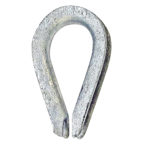 Crosby Wire Rope Thimble, 3/16 in., Steel 1037274 Zoro