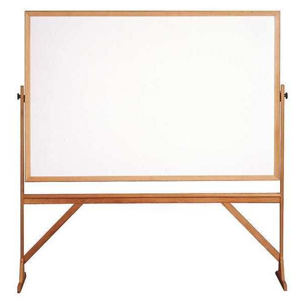 Ghent 72"x48" Plastic Whiteboard, Gloss RMM46 Zoro