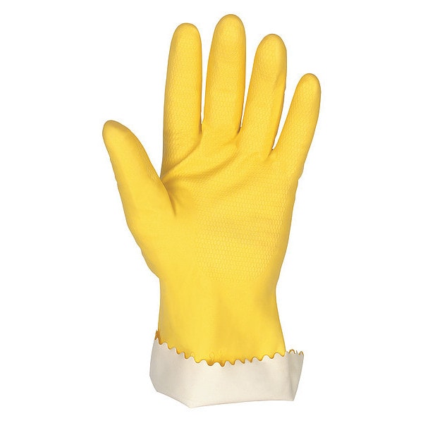 Mcr Safety 12" Chemical Resistant Gloves, Natural Rubber Latex, XL, 1
