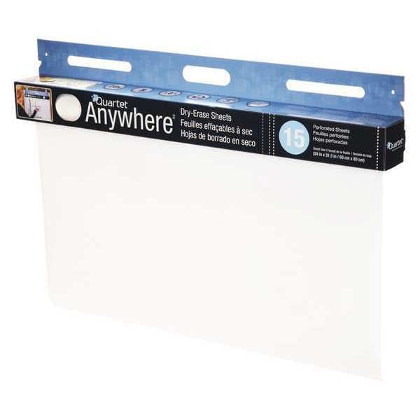 Quartet 311/2"x24" Plastic Dry Erase Sheet, Gloss 85563 Zoro