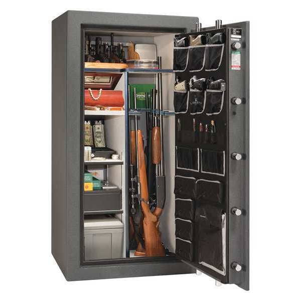 Liberty Safe Gun Safe, Combination/Key, 735 lb., 13.1 cu. ft., 1/2 hr