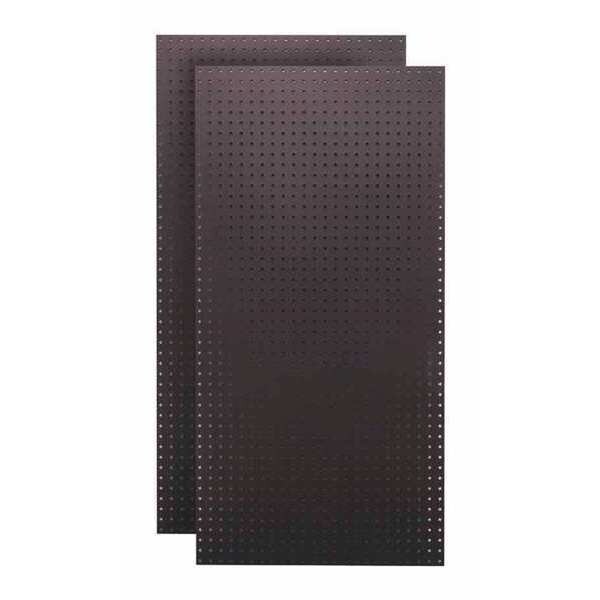 Tempered Wood Pegboard TPB2BK 52.01 Pegboards, Black, 48 in. H, 24 in