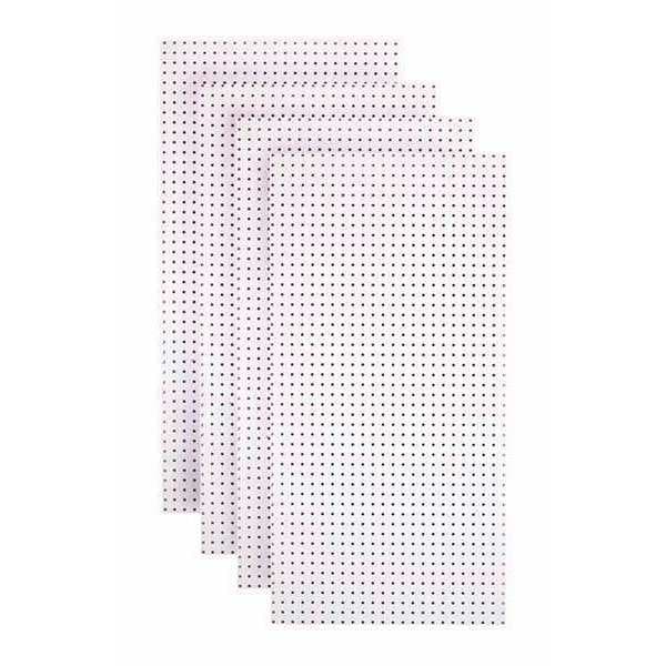 Tempered Wood Pegboard TPB4W 84.96 Pegboards, White, 48 in. H, 24 in