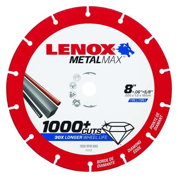 Lenox Circular Saw Blade, 8"x.060"x5/8", 7600rpm 1972925 Zoro