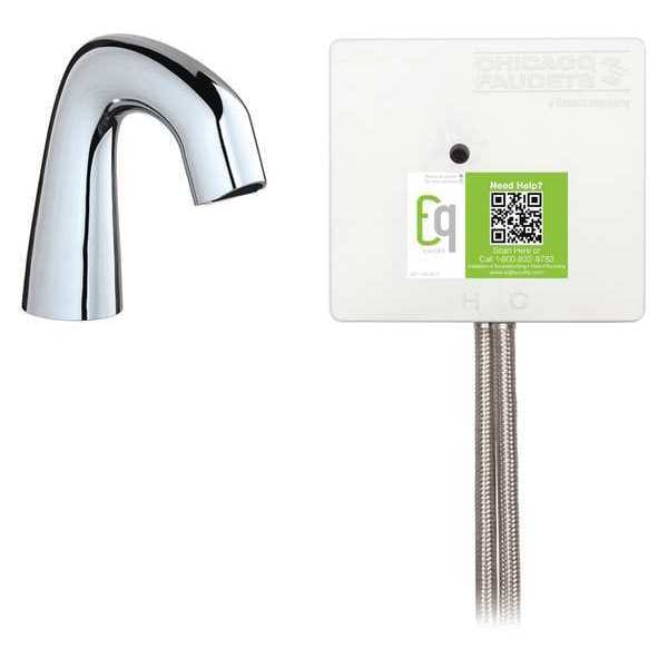 Chicago Faucet Electronic Sensor Single Hole Mount, 1 Hole Mid Arc