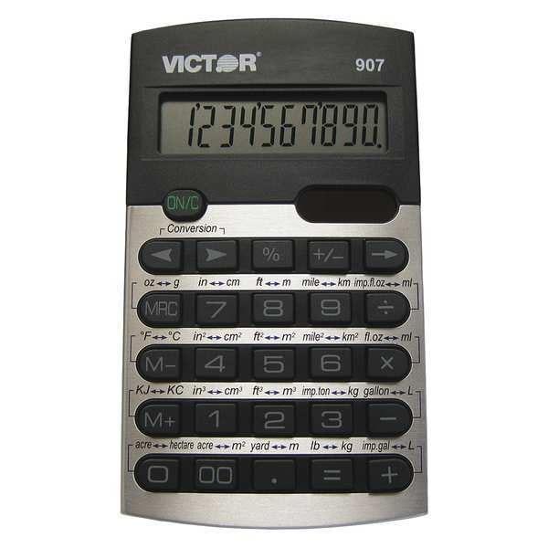 Victor Technology Metric Conversion Calculator, 10 Digits 907