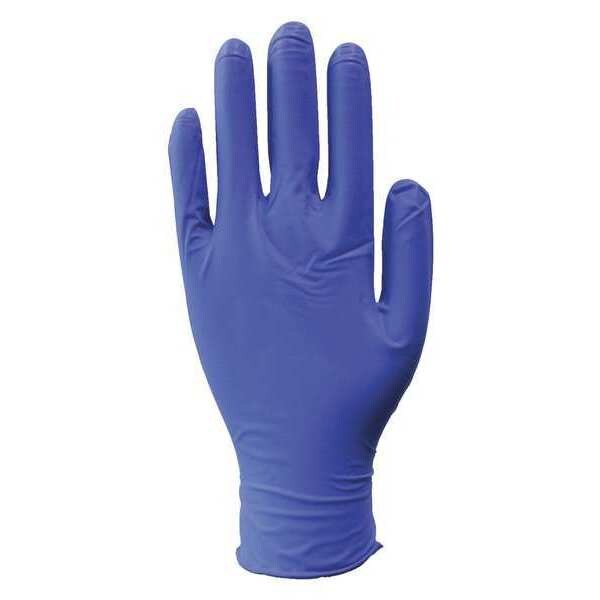 Condor Disposable Gloves, 3.50 mil Palm, PowderFree, L, 100 PK, Corn