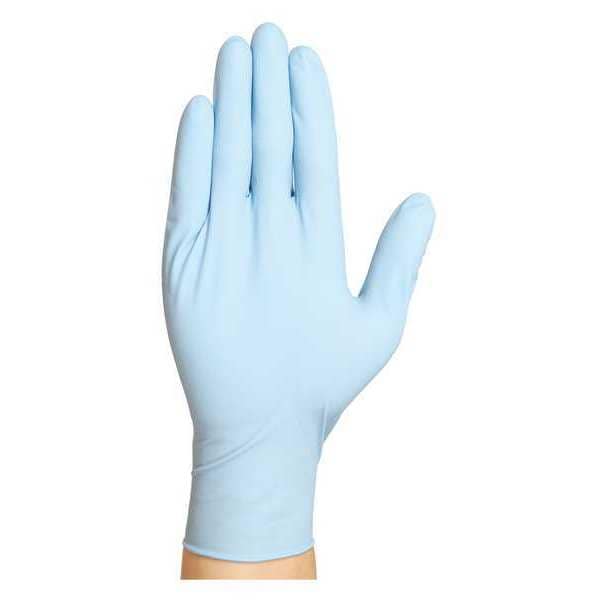 Condor Disposable Gloves, Nitrile, Powder Free, Blue, S, 50 PK 48VE85