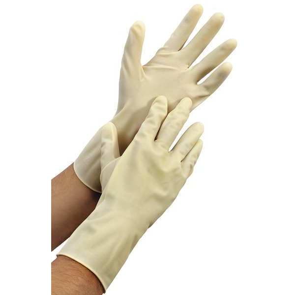 Condor 12" Chemical Resistant Gloves, Natural Rubber Latex/Neoprene, 9