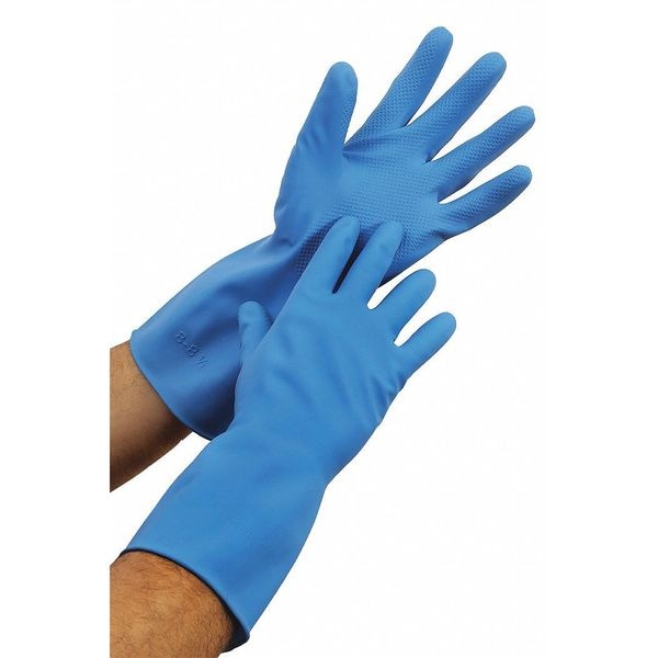 Condor 12" Chemical Resistant Gloves, Natural Rubber Latex, 2XL, 1 PR