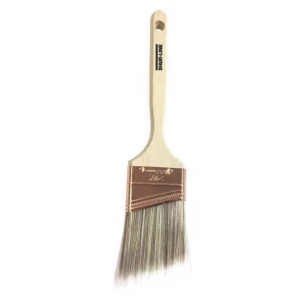 ShurLine 21/2" Angle Sash Paint Brush, Nylon/Polyester Bristle, Wood
