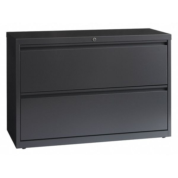 Hirsh 42 W 2 Drawer Lateral File Cabinet Charcoal Letter 17642