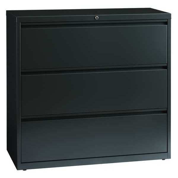 Hirsh 42 W 3 Drawer Lateral File Cabinet Charcoal Letter 17646