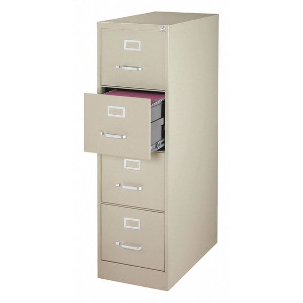 Hirsh 15 W 4 Drawer File Cabinet Putty Letter 17545 Zoro Com