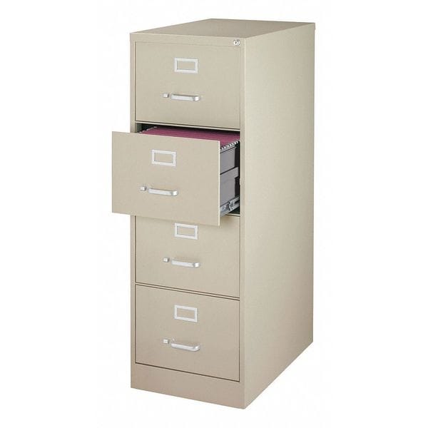 Hirsh 16701 246 67 18 W 4 Drawer File Cabinet Putty Legal Zoro Com