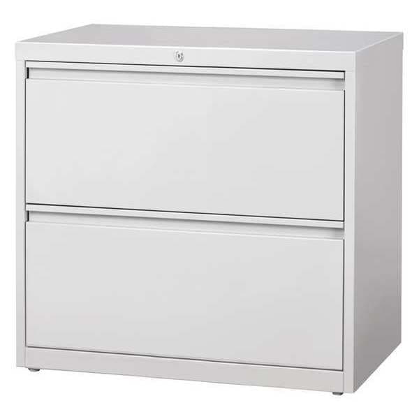 Hirsh 14972 351 99 30 W 2 Drawer Lateral File Cabinet Light Gray Letter Zoro Com